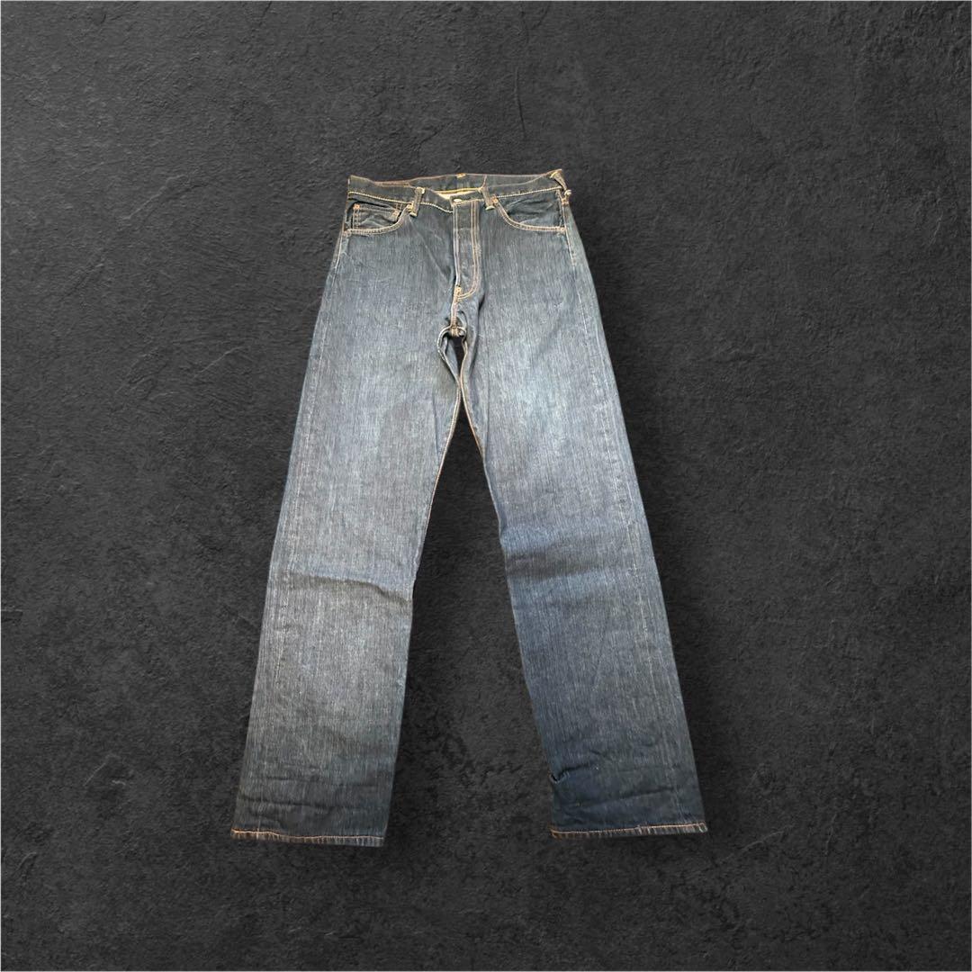 極美品EVISU エヴィス デニム ジーンズ W33 L35 カモメ 赤耳