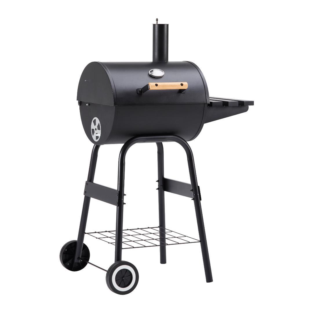 バーベキューコンロ BBQコンロ 焼き網 温度計 サイドテーブル屋外用 庭