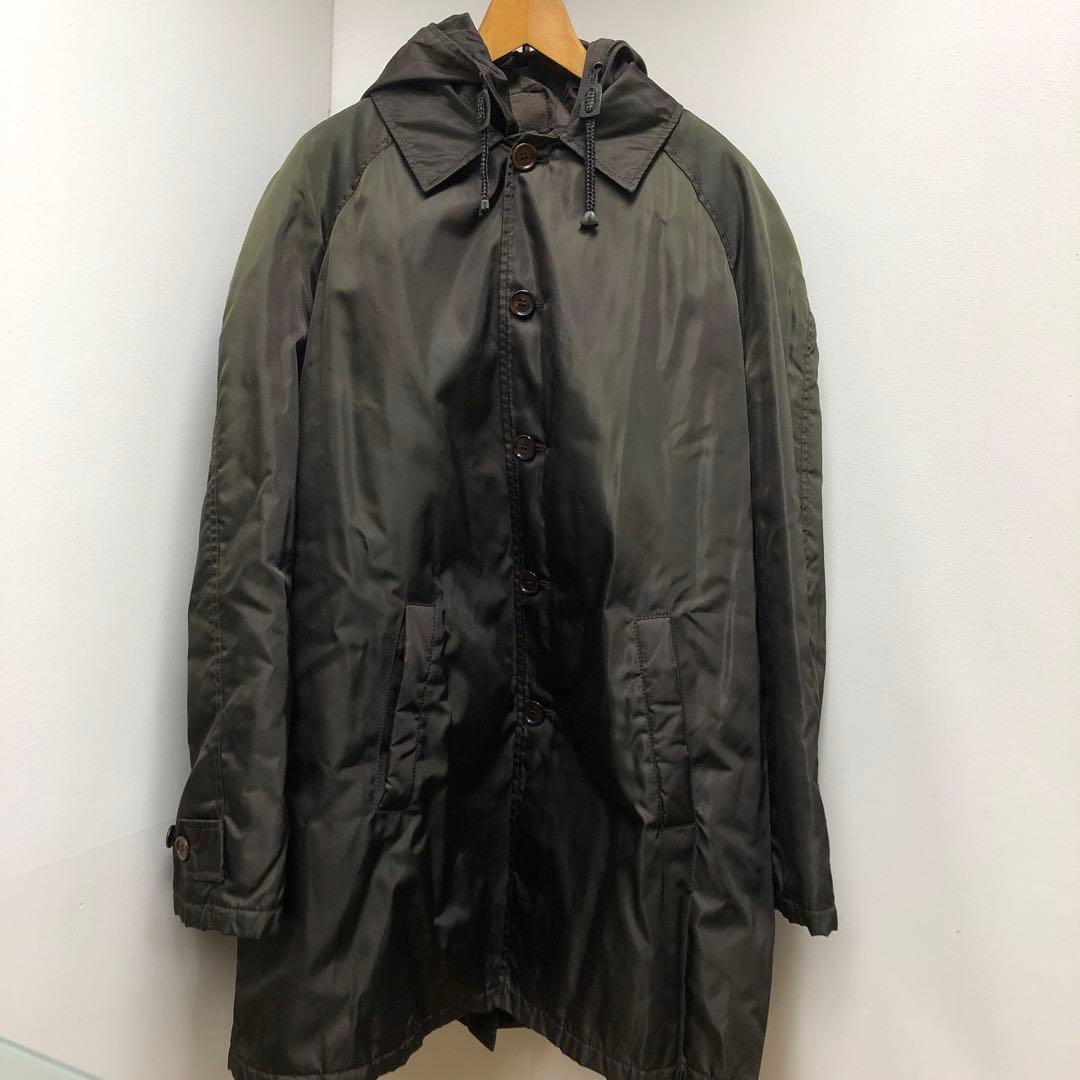 90s PRADAコート　ヴィンテージコートx インナーベスト付き　難あり！