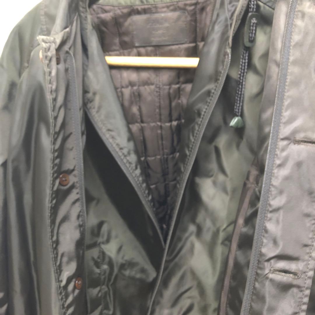90s PRADAコート　ヴィンテージコートx インナーベスト付き　難あり！