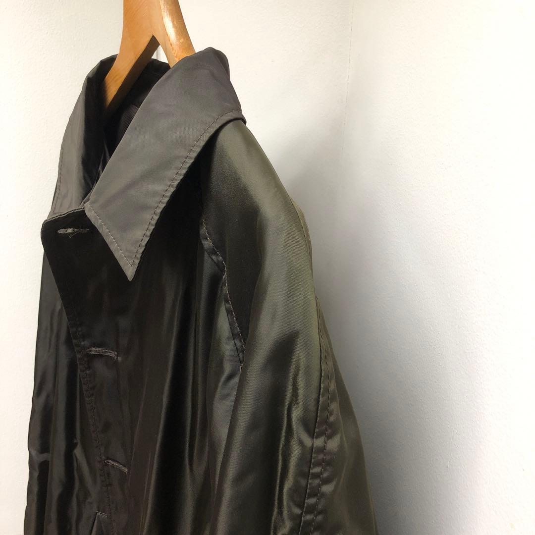 90s PRADAコート　ヴィンテージコートx インナーベスト付き　難あり！