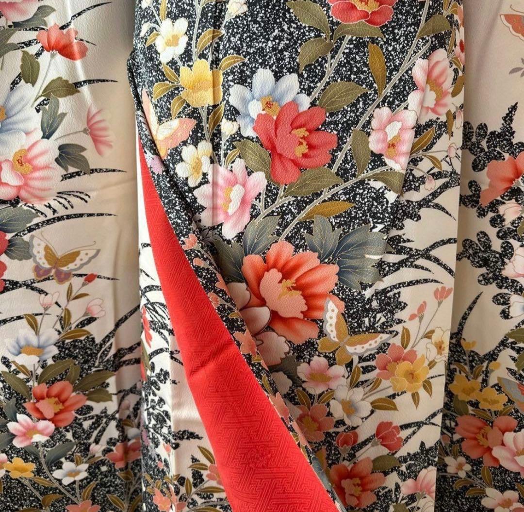 ラテ　 振り袖　ファー　バックのセット