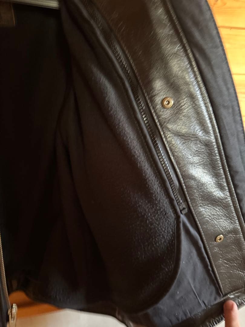 VANSON バンソン B 黒 42シングルライダース 革ジャン