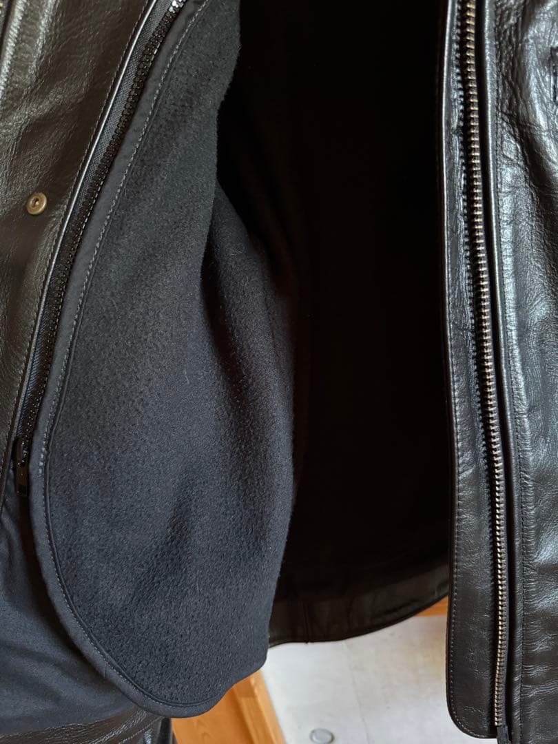 VANSON バンソン B 黒 42シングルライダース 革ジャン