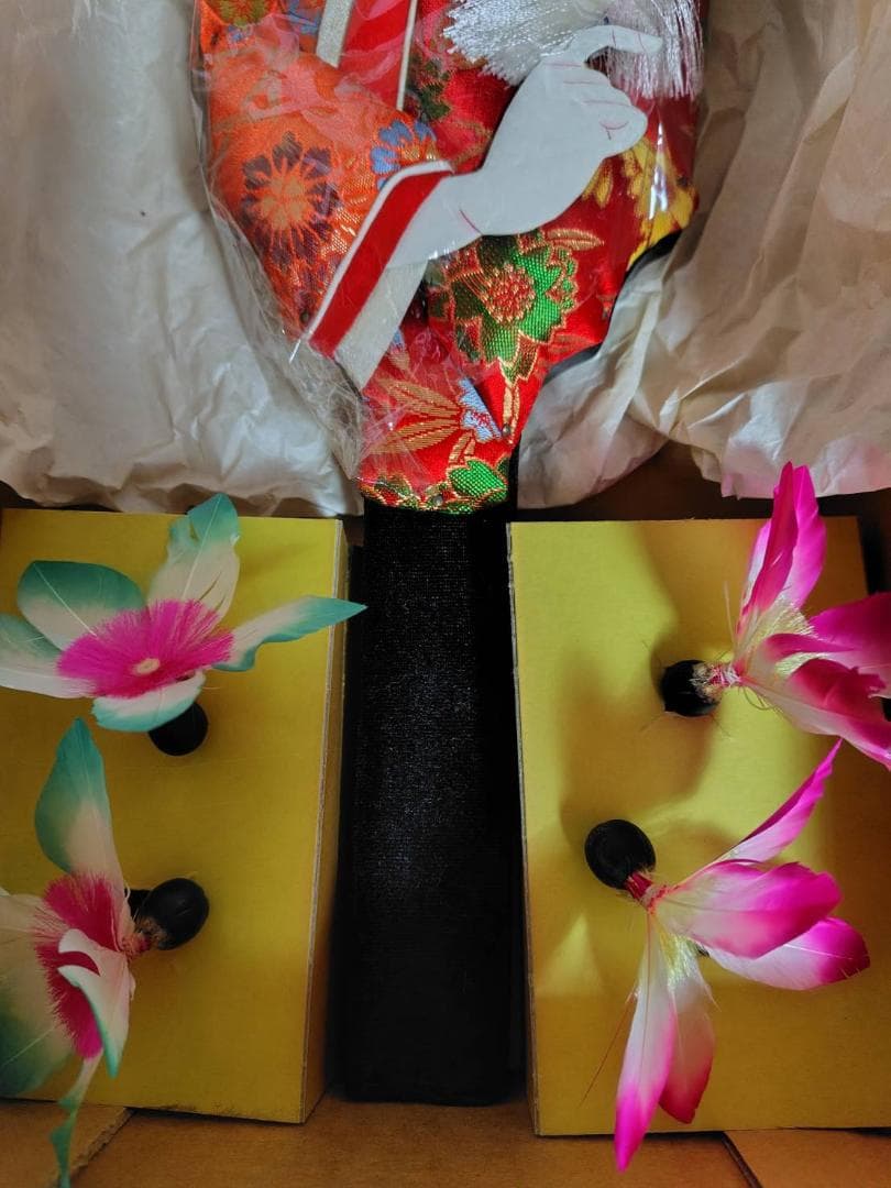 台座付き 伝統的な羽子板セット 女性・男性デザイン 2つセット