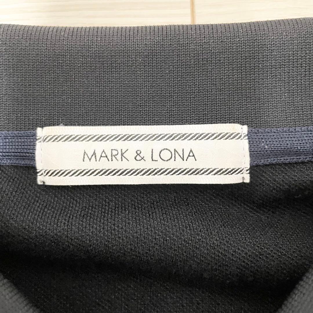 美品✨マークアンドロナ　長袖ポロシャツ　ゴルフウェア　ブラック　Lサイズ　スカル