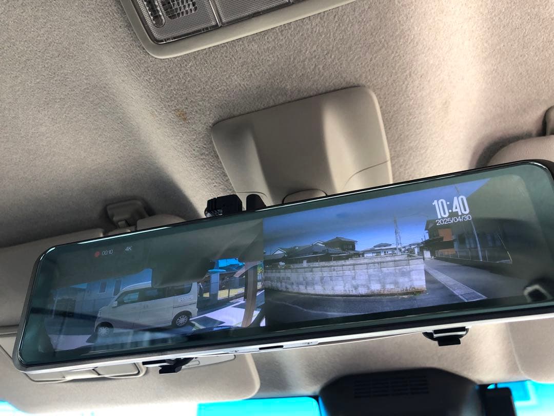 【美品】Extend12 前後カメラ　ミラー型ドライブレコーダー