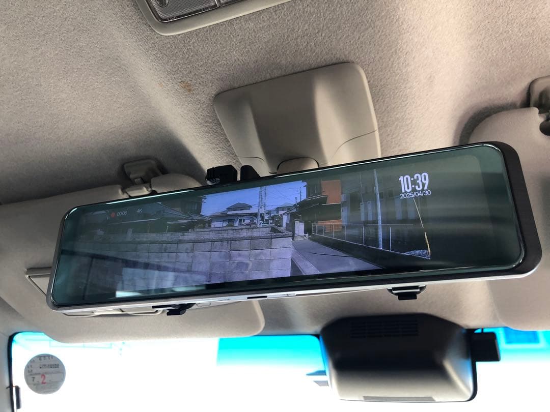 【美品】Extend12 前後カメラ　ミラー型ドライブレコーダー