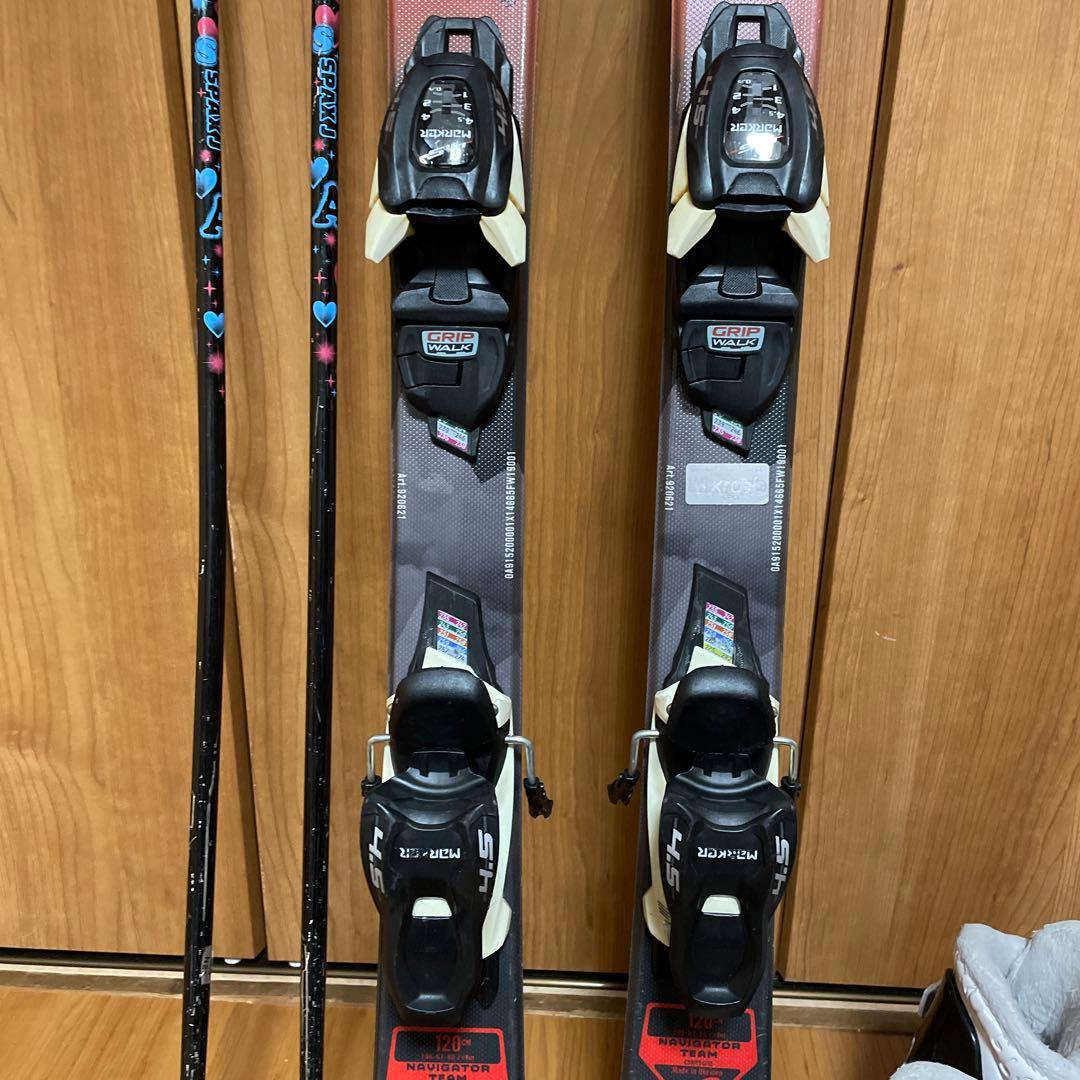 Nordica スキーセット 子ども用 板120cm ブーツ25cm 中古