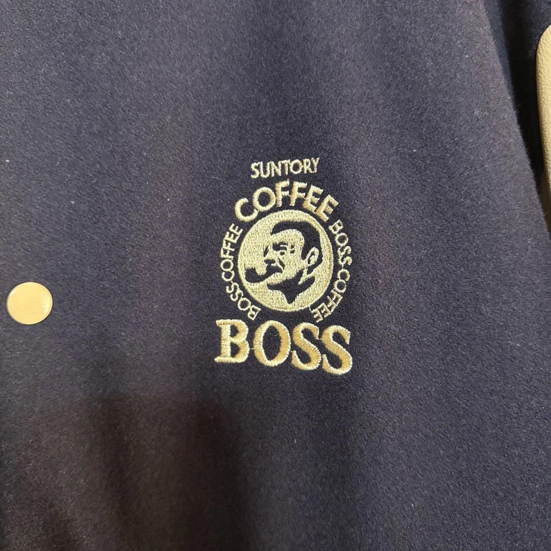 SUNTORY BOSS ボスジャン 本革 スタジアムジャンパー スタジャン