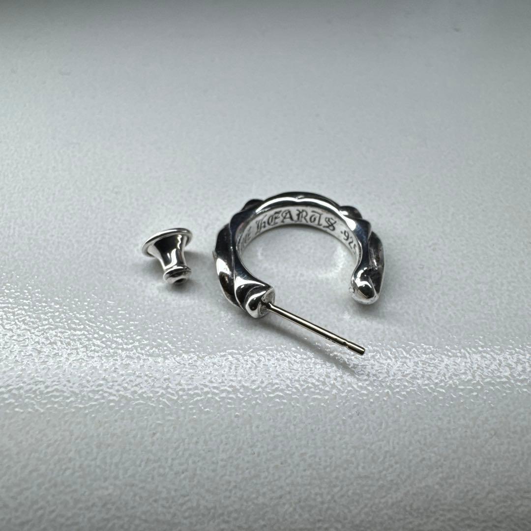 【未使用】CHROME HEARTSクロムハーツ スクロール フープピアス 片耳