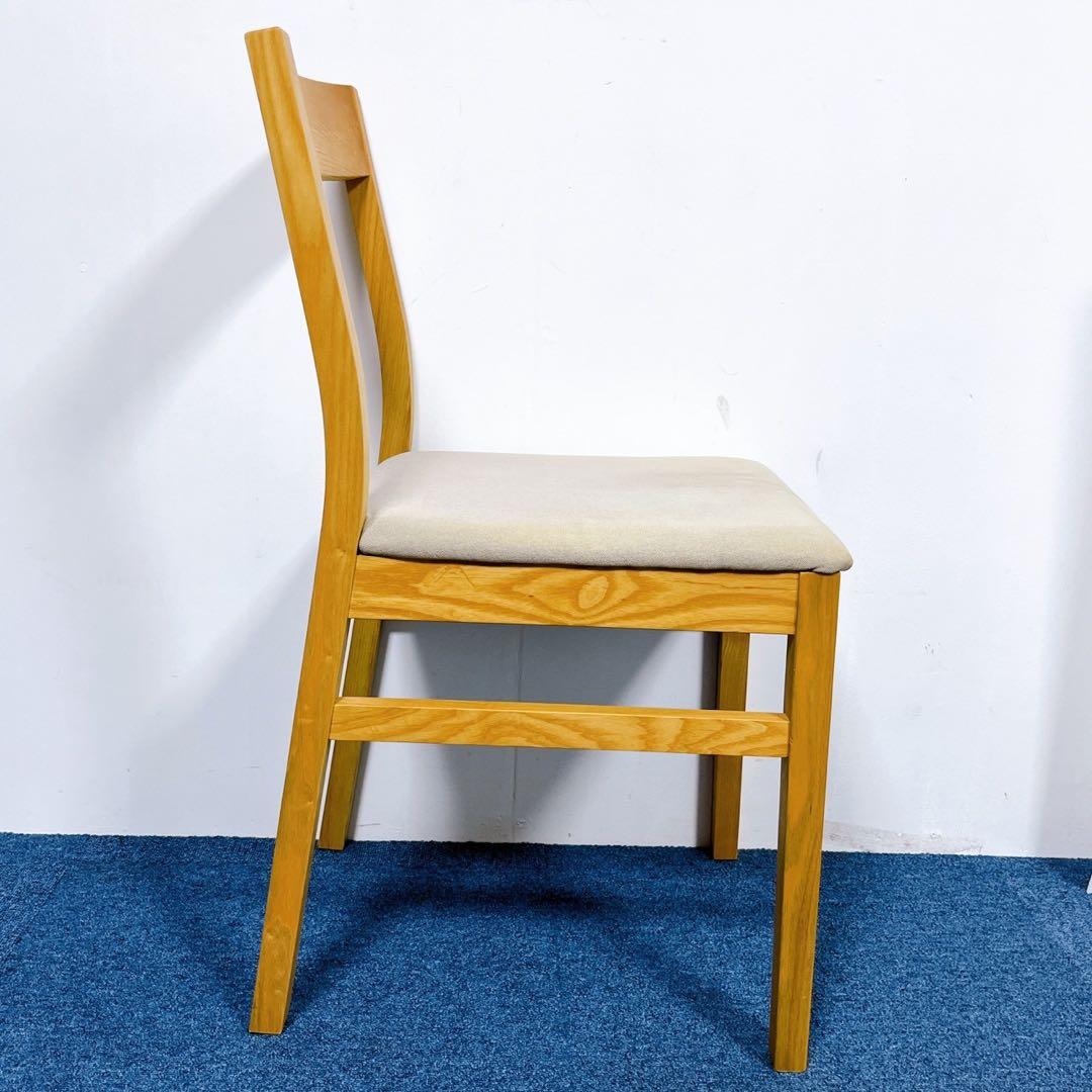【美品】無印良品 良品計画 オーク材 木製ダイニングチェア 2脚セット 廃盤品