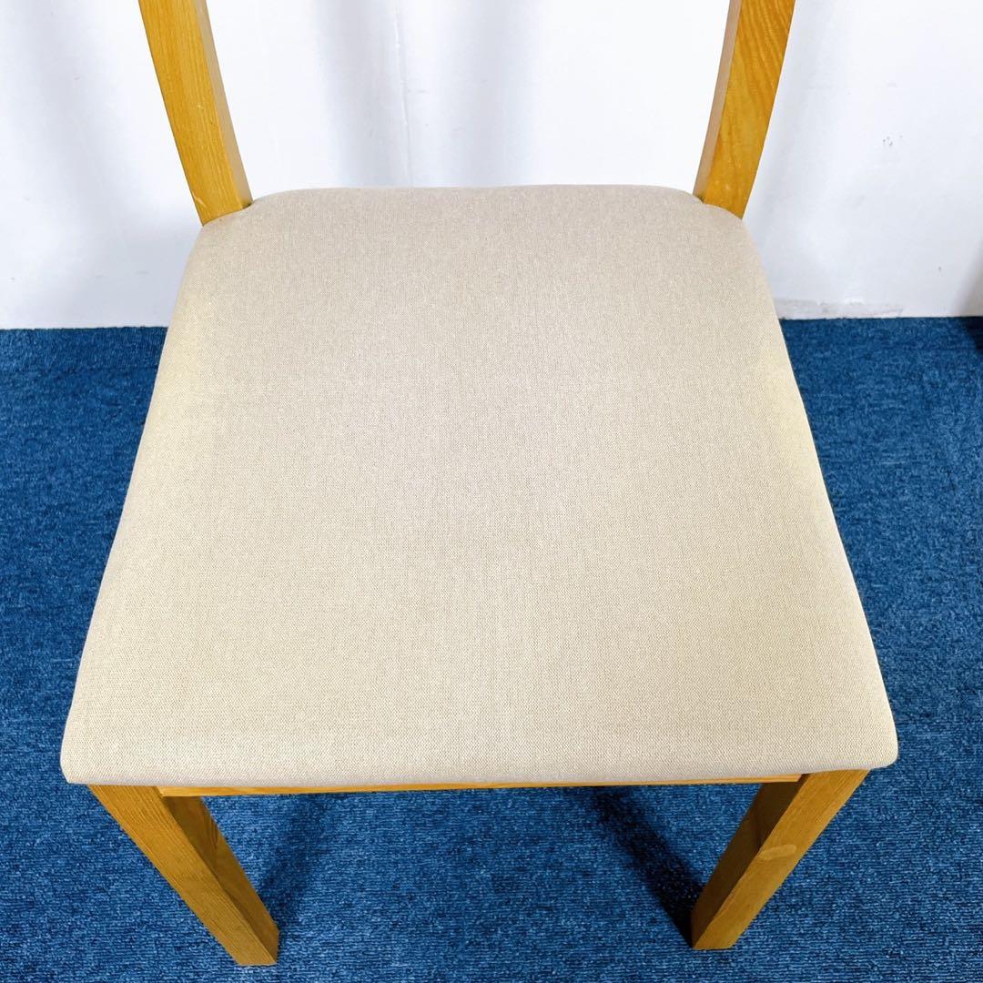 【美品】無印良品 良品計画 オーク材 木製ダイニングチェア 2脚セット 廃盤品
