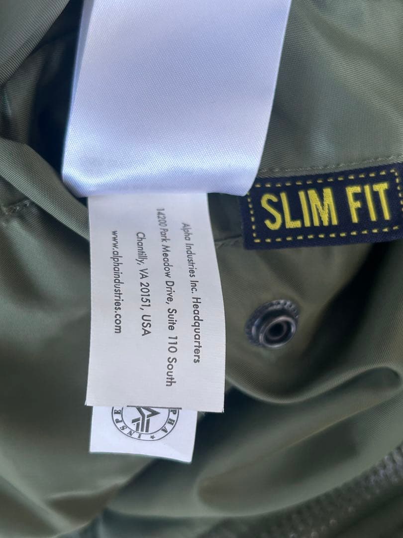 00s Alpha Ma-1 フライトジャケット　Slim Fit L