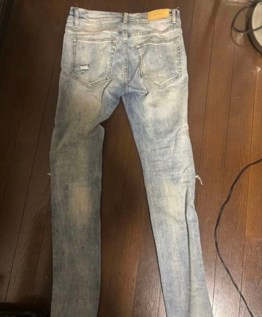 mnml X162 デニム 29ダメージ加工 ストレッチ 海外ラッパー着用 - メルカリ