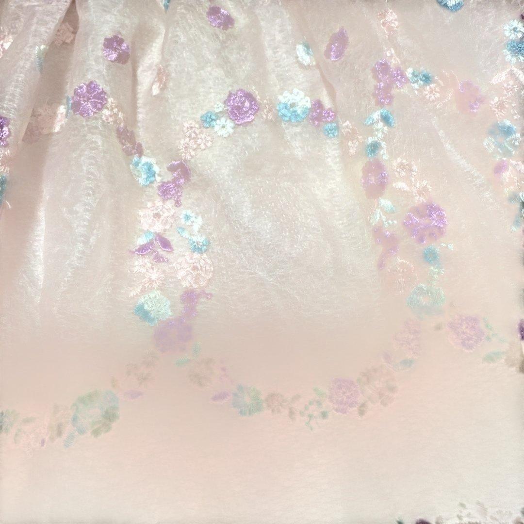 美品TOCCA 花柄刺繍ワンピース　130cm トッカ