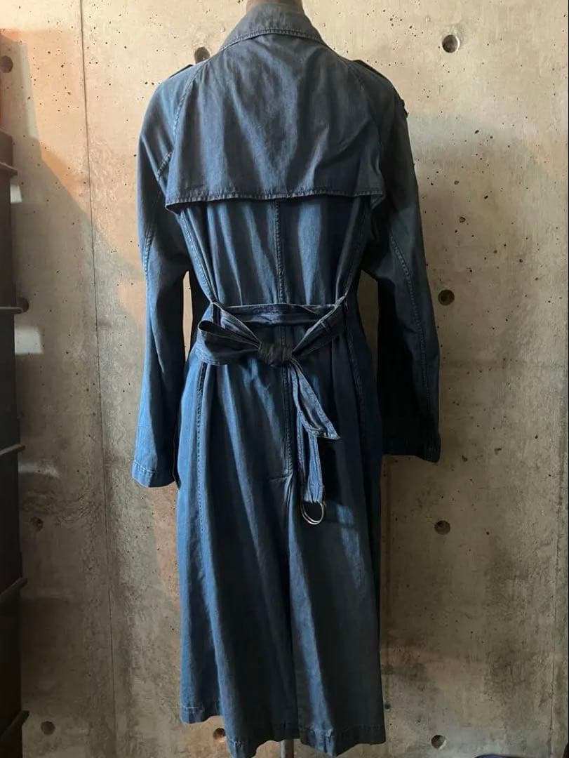 LANVIN × ACNE デニム　ロング　トレンチコート
