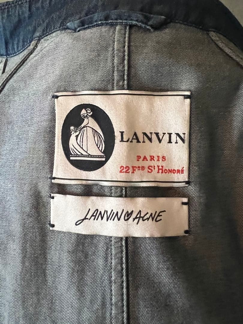 LANVIN × ACNE デニム　ロング　トレンチコート