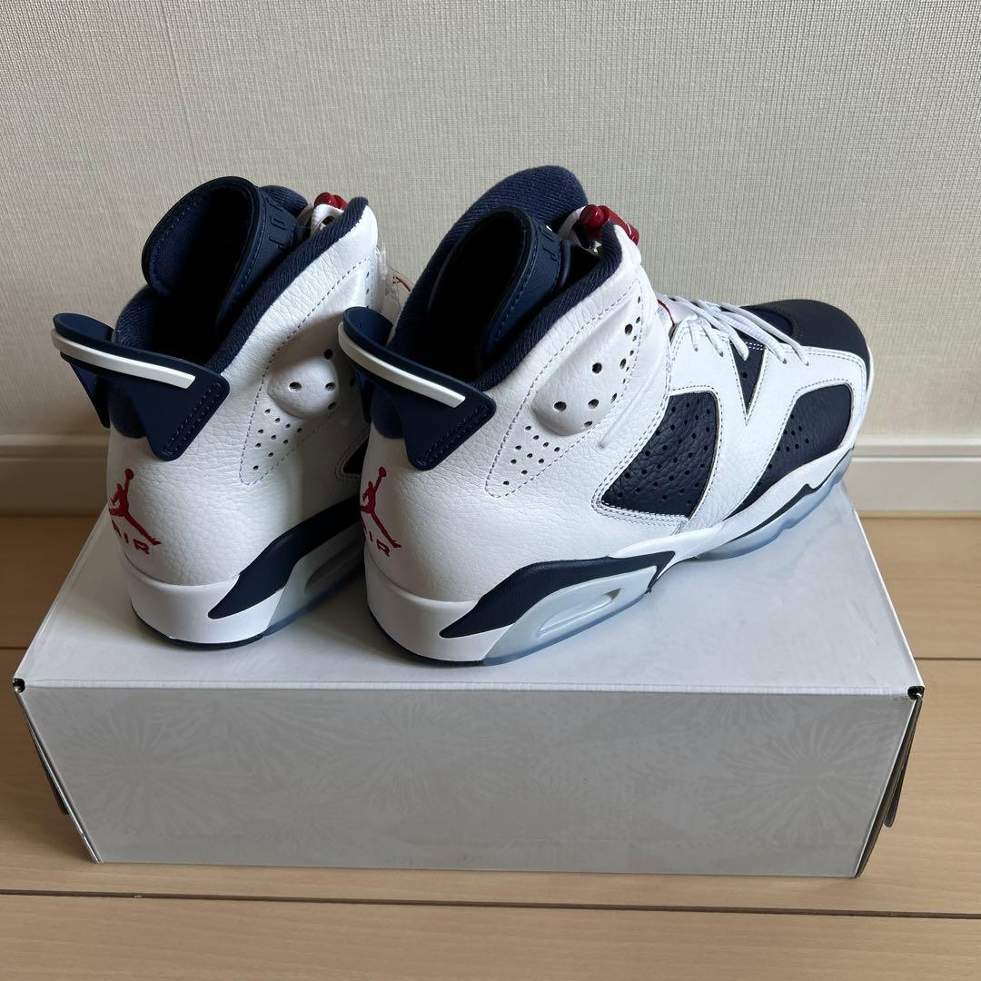 ナイキ エアジョーダン6 レトロ ホワイト ミッドナイトネイビー　27.0cm