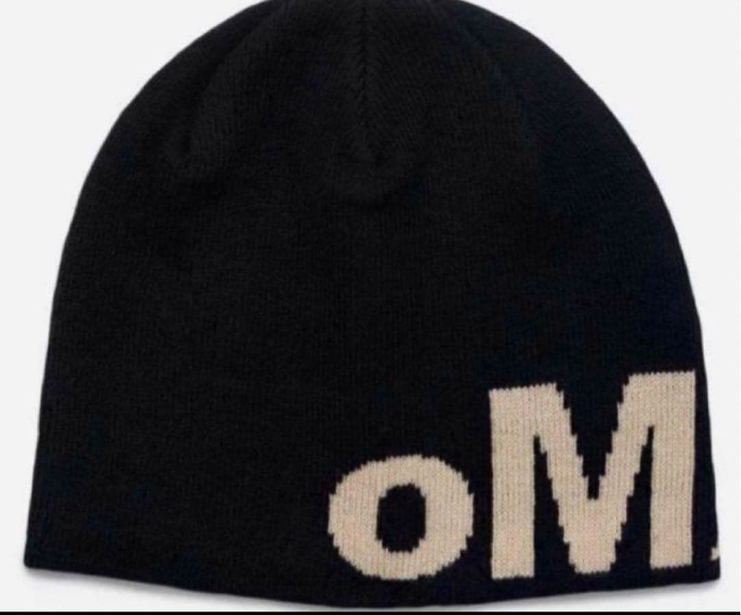新品 即日発送】oma ニット帽 ビーニー LOGO (BLACK) - メルカリ