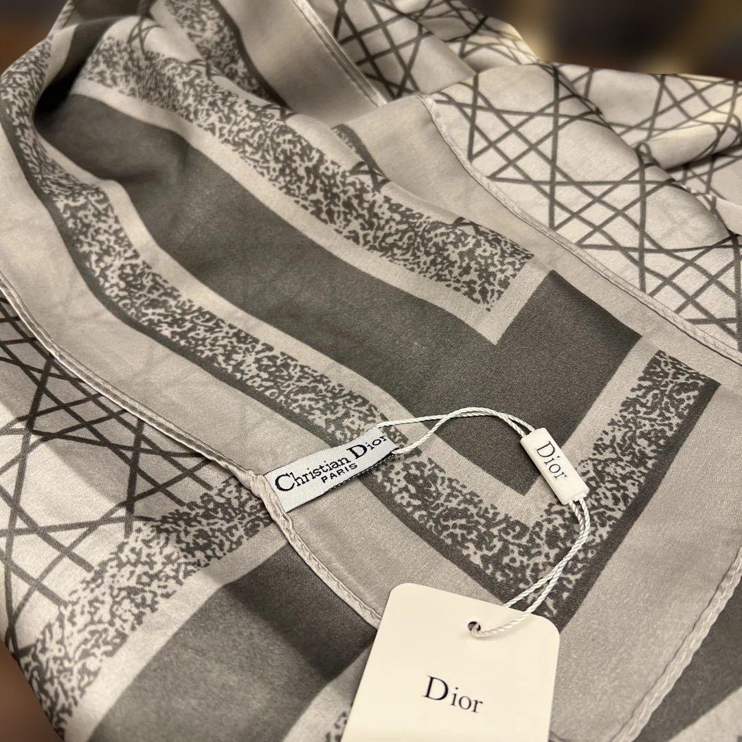 Christian Dior ディオール　シルクスカーフ ストール　ヴィンテージ
