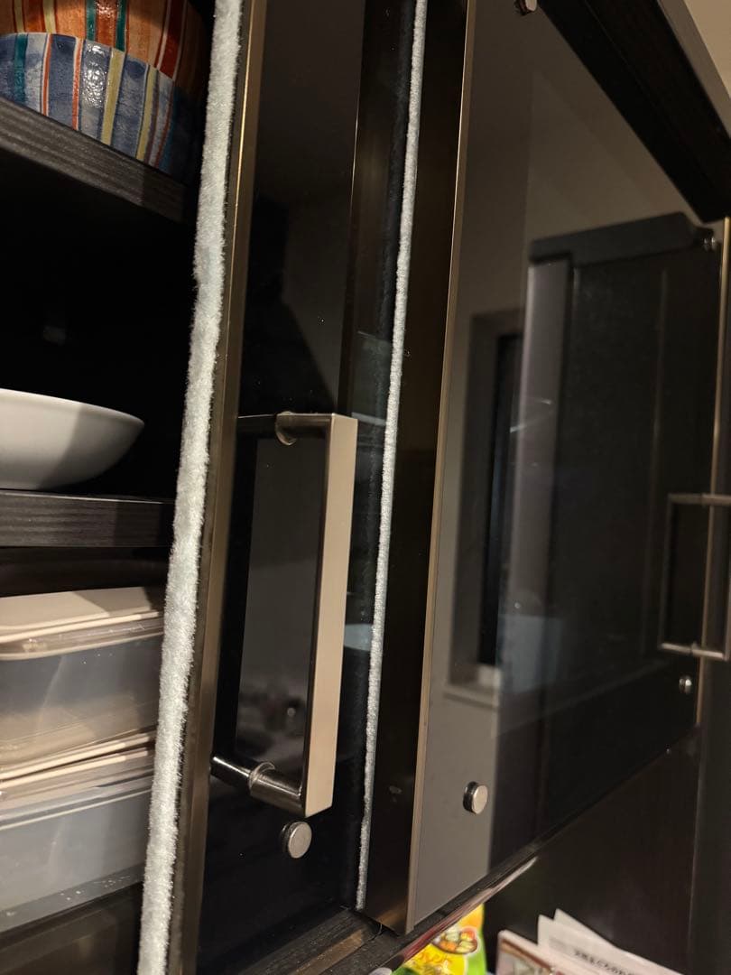 送料込み⭐︎美品 食器棚 幅900 使用2年半の美品 ブラウン ブラック