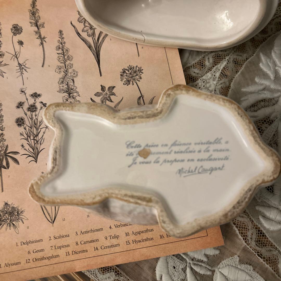 ミニ！フランスアンティークうさぎテリーヌポットバニーラビットミシェル・コーガン