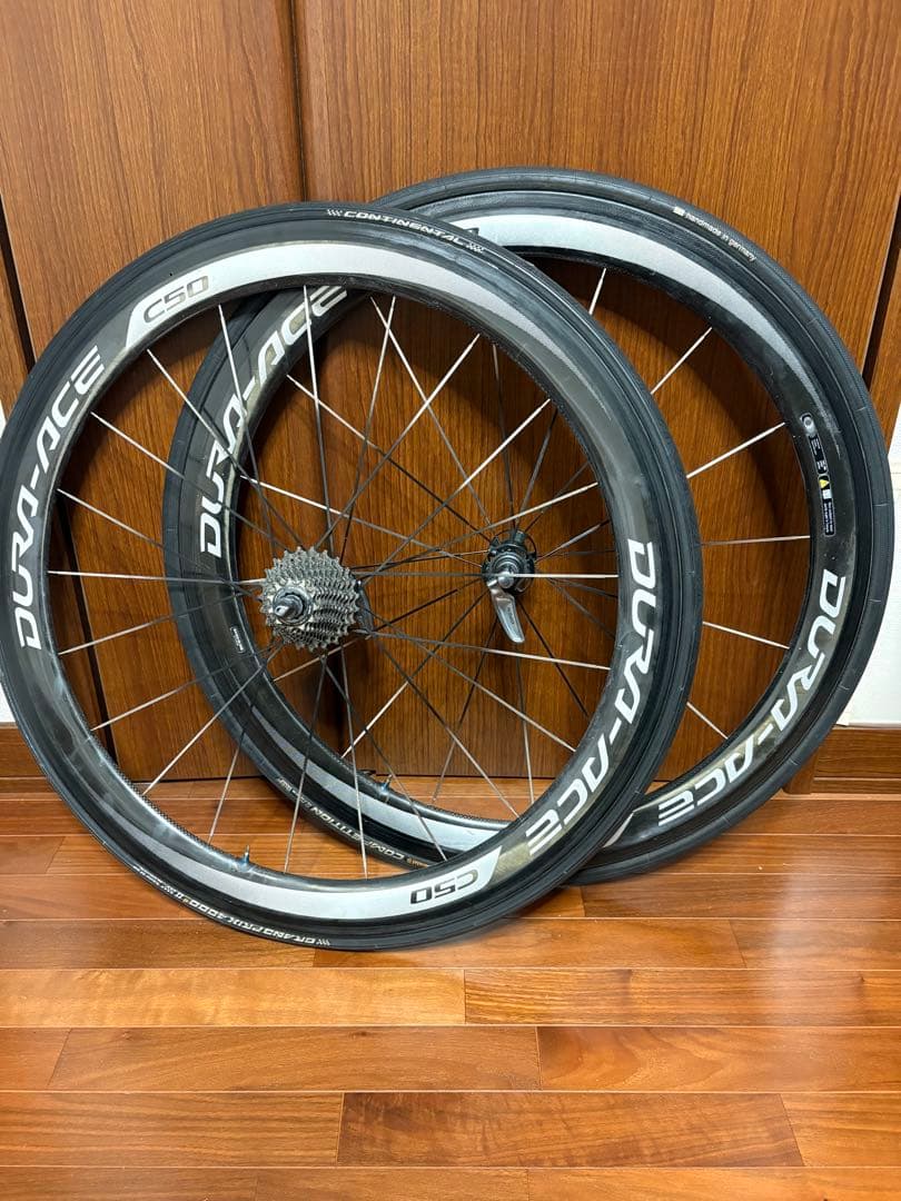 SHIMANO カーボンホイール WH-9000C50TU前後タイヤ付11速 - メルカリ