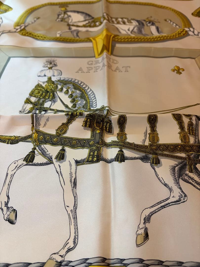 HERMES スカーフ カレ90 グランアパラ盛装の馬