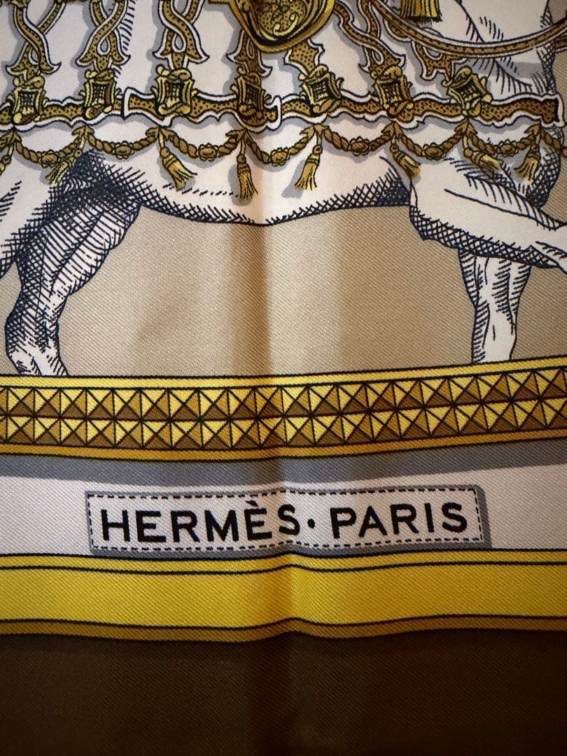 HERMES スカーフ カレ90 グランアパラ盛装の馬