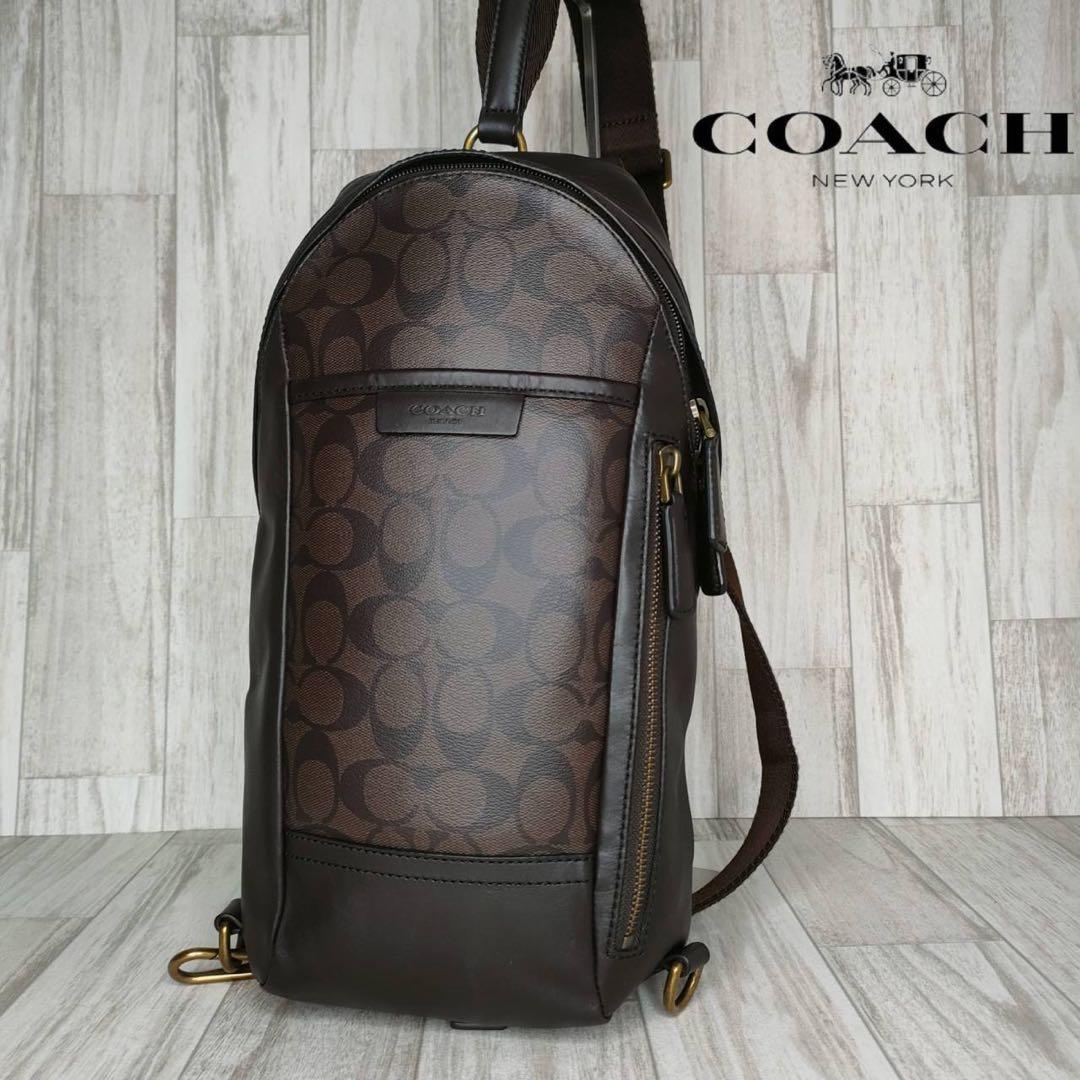 50 COACH コーチ シグネチャー ボディーバッグ