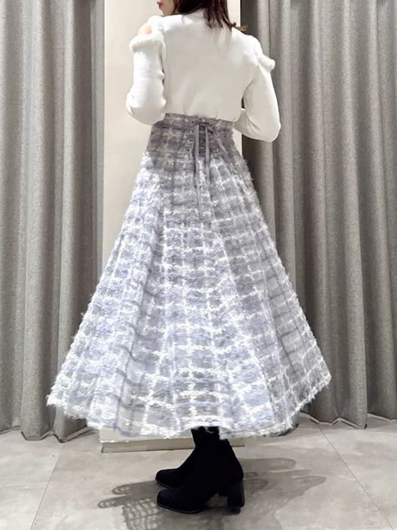 新品　dazzlin コルセットボリューミーフレアスカート　S