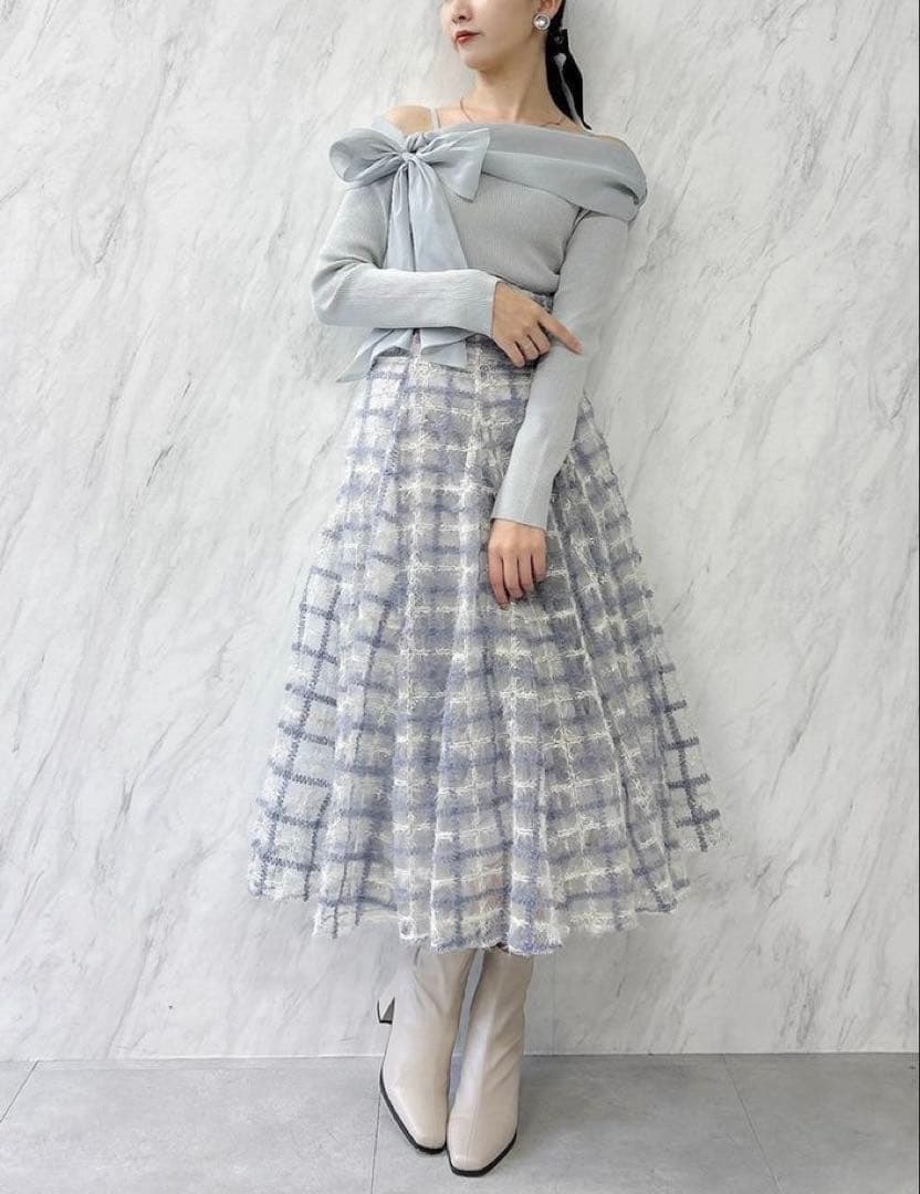 新品　dazzlin コルセットボリューミーフレアスカート　S