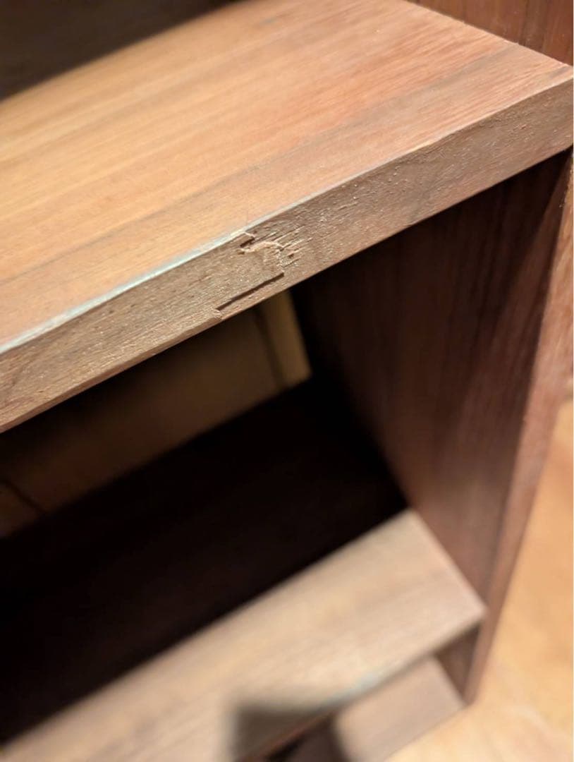 と*う様 ■送料込■無印良品 スタッキングシェルフウォールナット 棚 木製