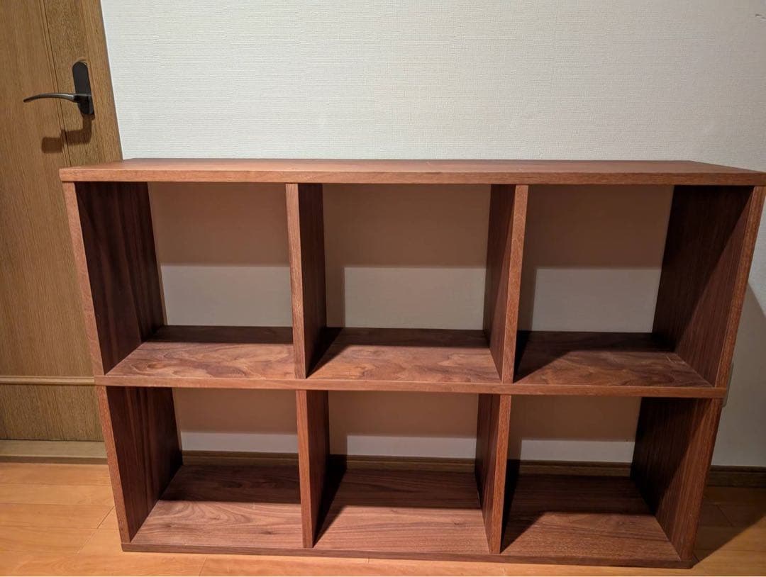 と*う様 ■送料込■無印良品 スタッキングシェルフウォールナット 棚 木製
