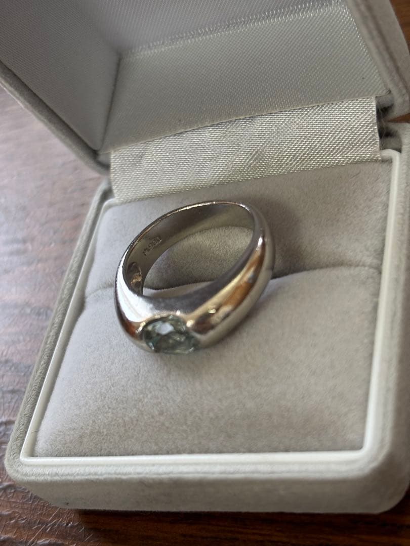 アクアマリン　pt900 リング