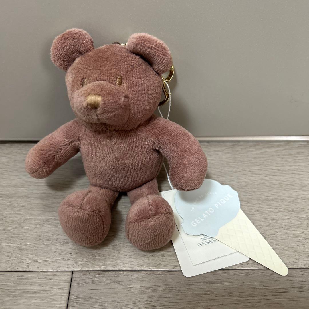 ジェラートピケ くま キーホルダー - メルカリ
