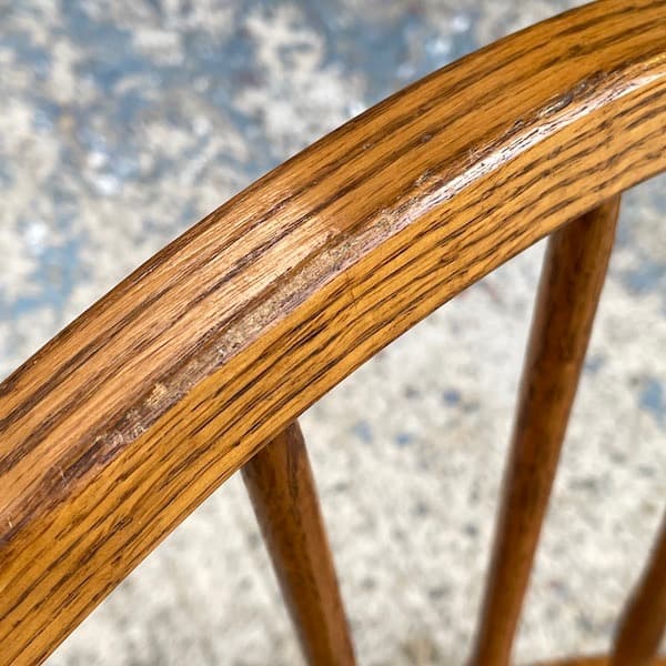 オリバーアメリカ　レッドオーク　ダイニングチェア　ボウバックチェア　木製椅子