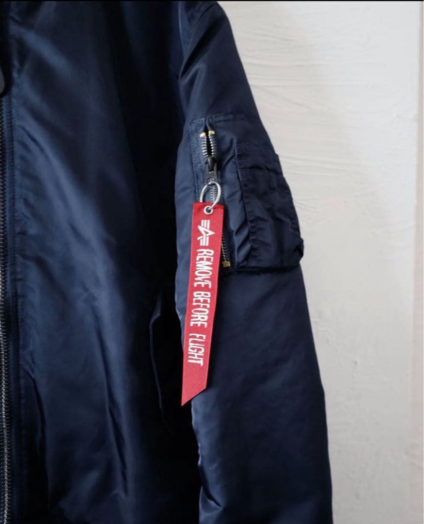 アルファ　ネイビー MA-1 フライトジャケット　美品