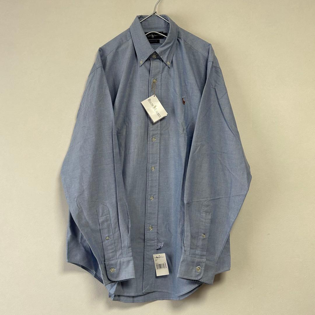 新品 90s POLO Ralph Lauren 長袖BDシャツ ブルー