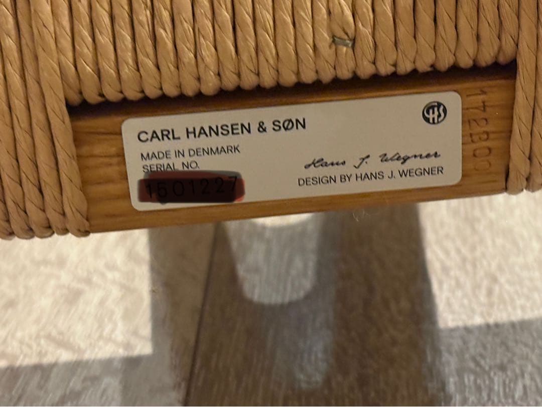 正規品 Yチェア CH24 オーク オイルフィニッシュ クッション付き