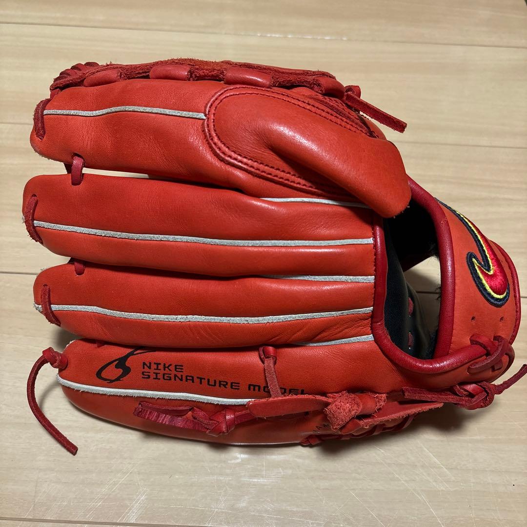 ナイキ 軟式グローブ 松坂モデル NIKE Signature Model 赤 - メルカリ