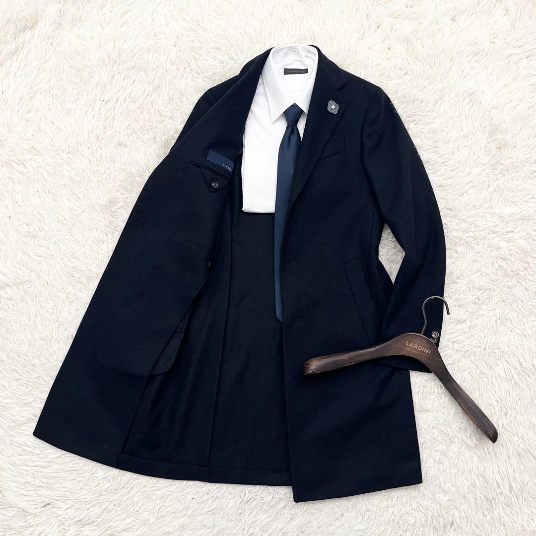 LARDINI チェスターコート ネイビー/サイズ42