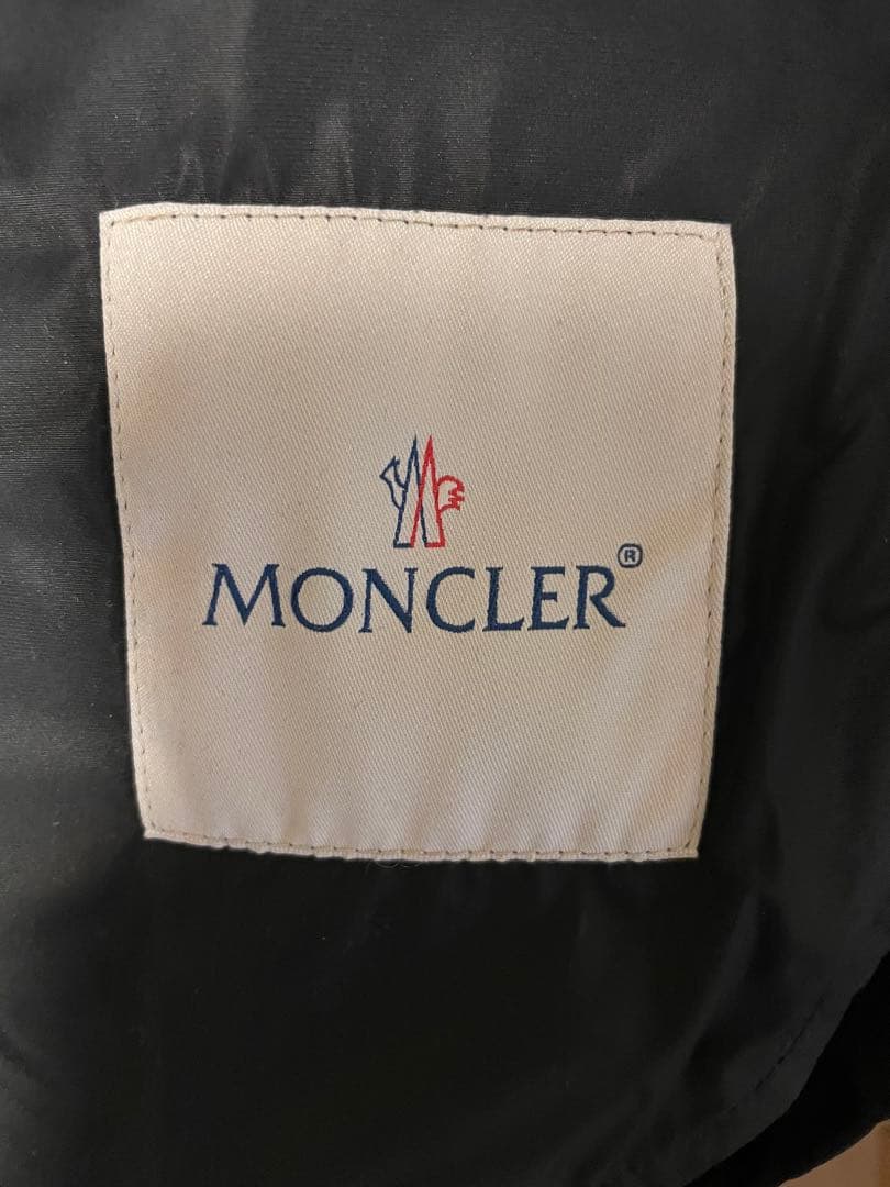 モンクレール 黒 ステンカラーコート メンズ サイズ1