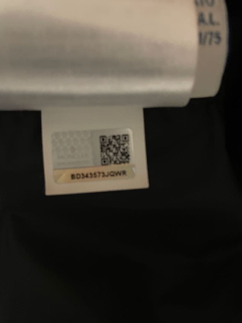 モンクレール 黒 ステンカラーコート メンズ サイズ1