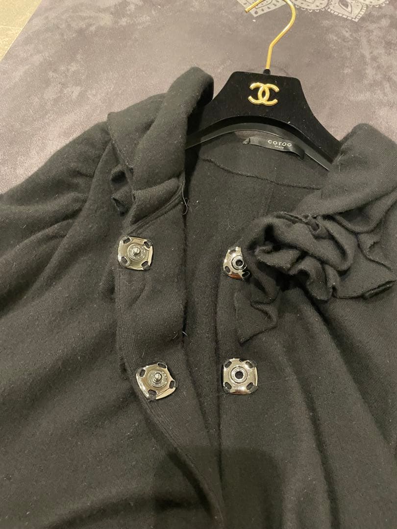 COTOO 2way華やかケープコート　幼稚園ママ　通園通学　お受験　コンサバ