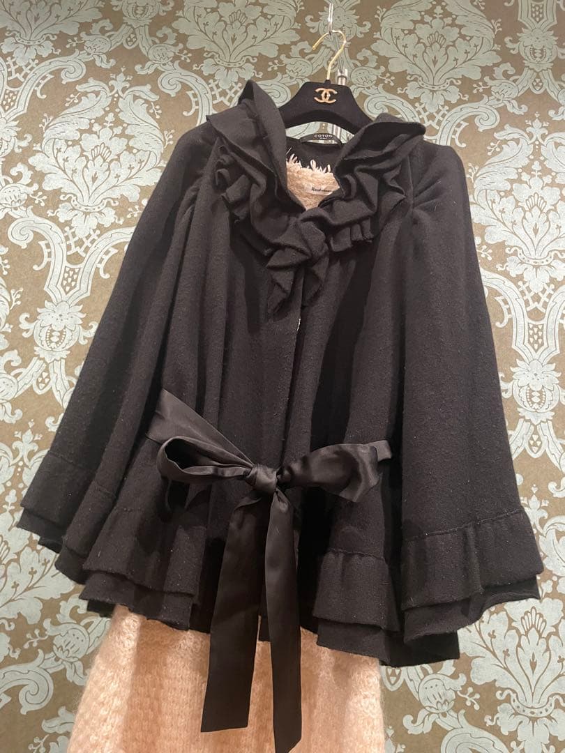 COTOO 2way華やかケープコート　幼稚園ママ　通園通学　お受験　コンサバ