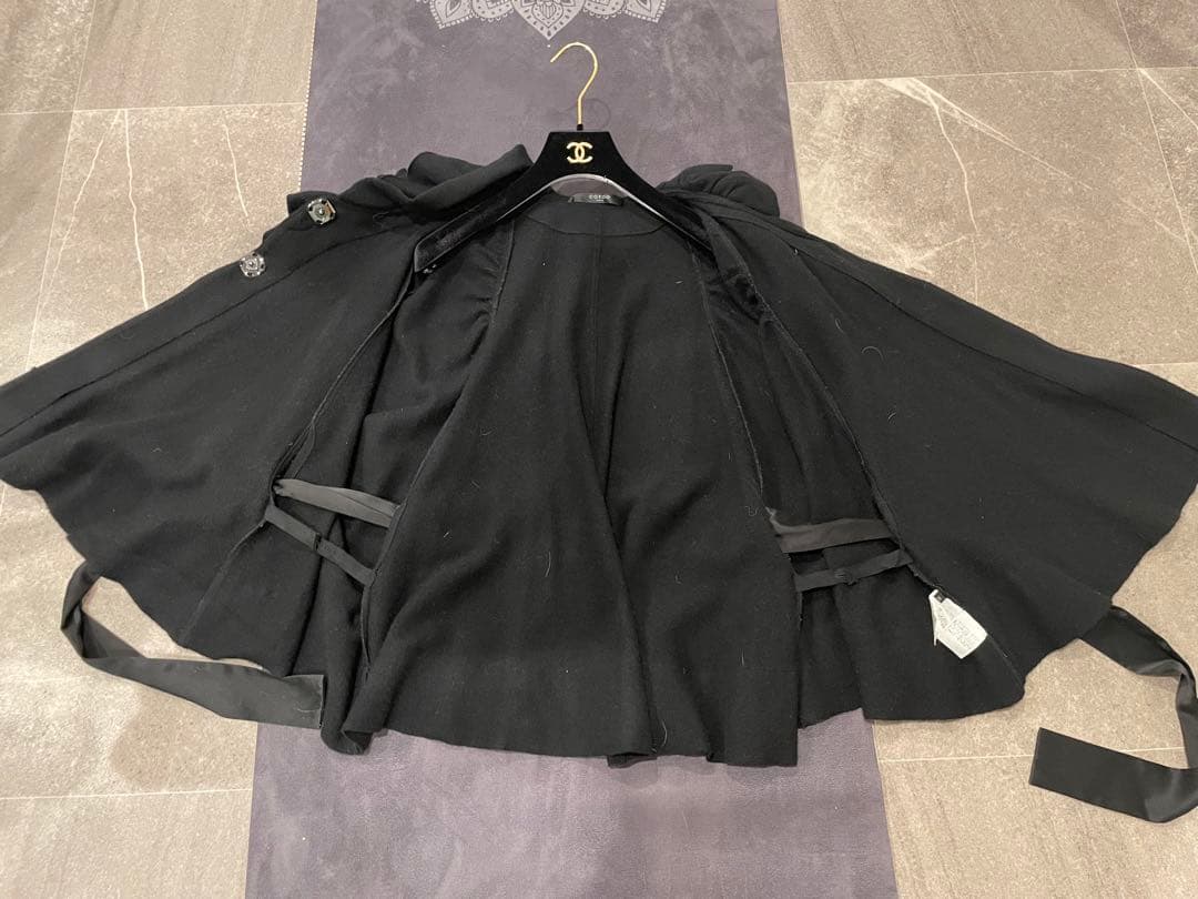 COTOO 2way華やかケープコート　幼稚園ママ　通園通学　お受験　コンサバ