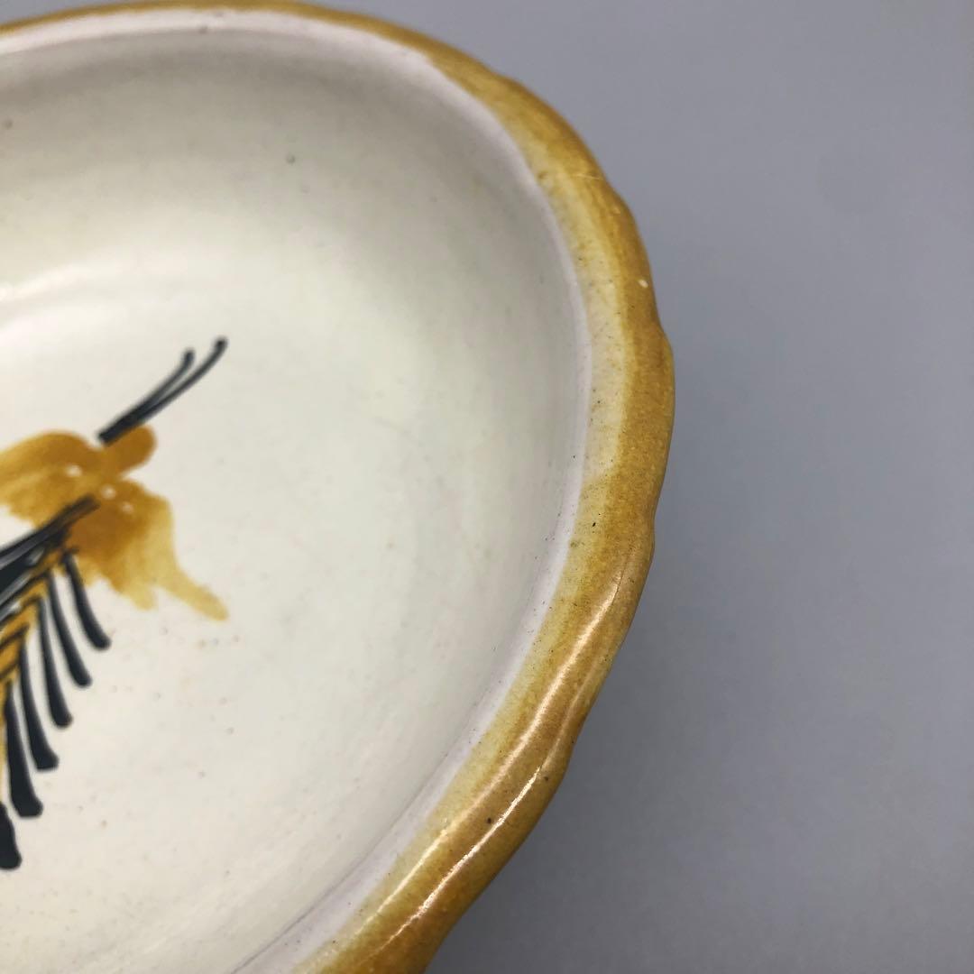 メキシコプエブラタラベラ焼ビンテージ陶器伝統工芸バード鳥ボウル鉢