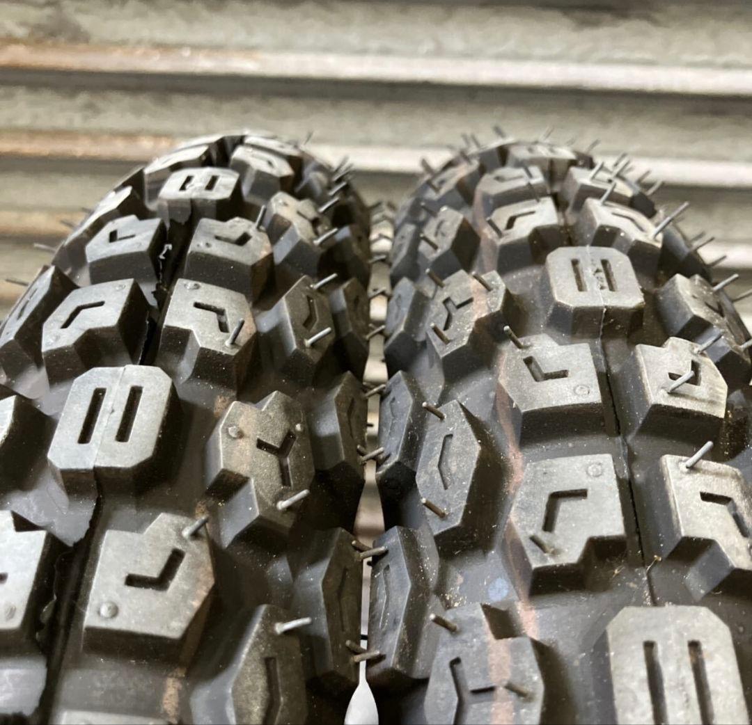 ☆ホンダ スーパーカブ 3.00-17 ブロックタイヤ付き☆検索用 太足